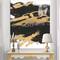 Designart - Gold and Black drift IV - Glam Premium Canvas Wall Art